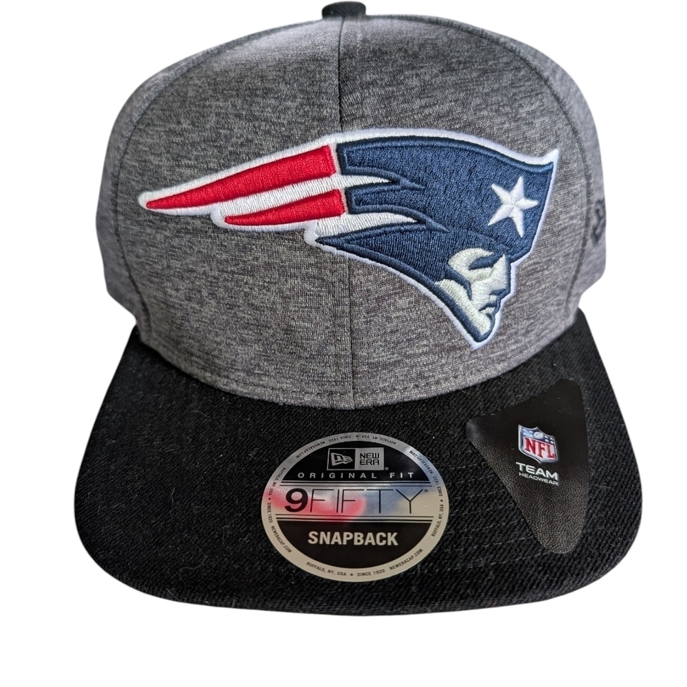 New Era 9Fifty Gray and Black Patriots Cap